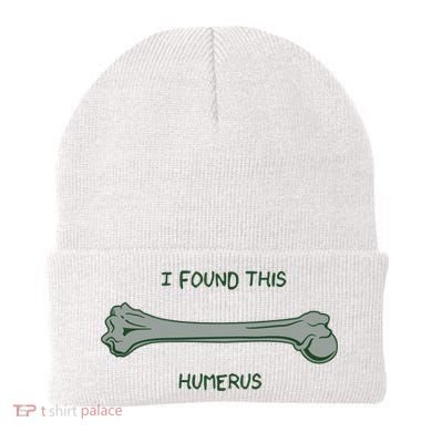 I Found This Humerus Bone Funny Gift Beanie
