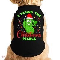 I Found The Christmas Pickle Funny Xmas Party Gift Doggie Tank thumb 0