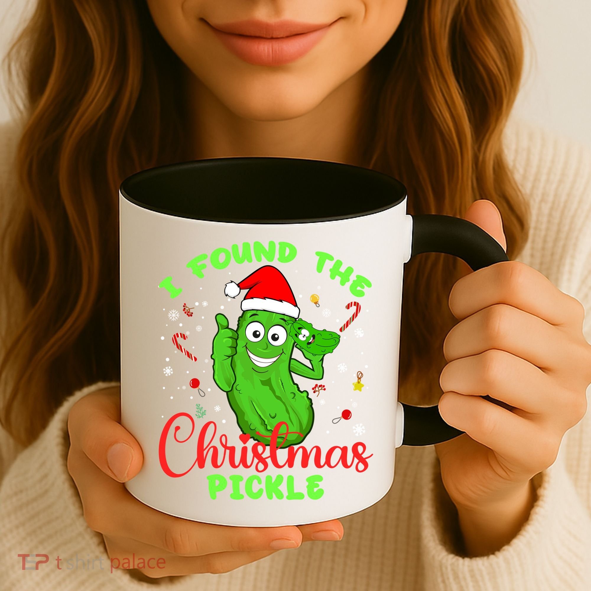 I Found The Christmas Pickle Funny Xmas Party Gift Coffee Mug