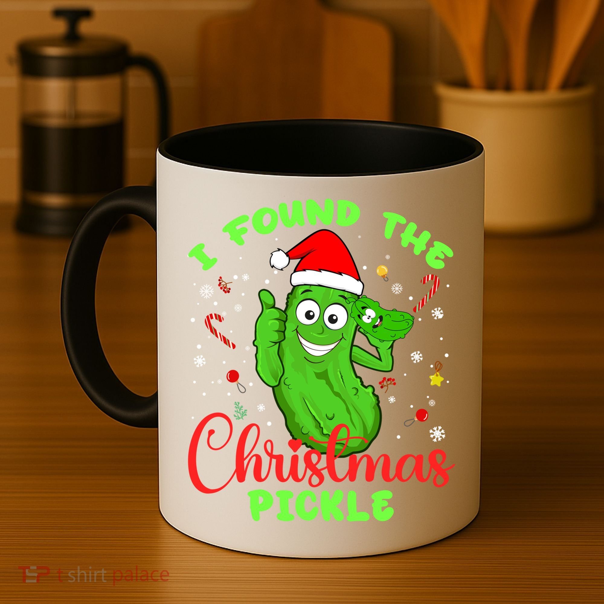 I Found The Christmas Pickle Funny Xmas Party Gift Coffee Mug