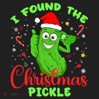 I Found The Christmas Pickle Funny Xmas Party Gift Beanie thumb 2