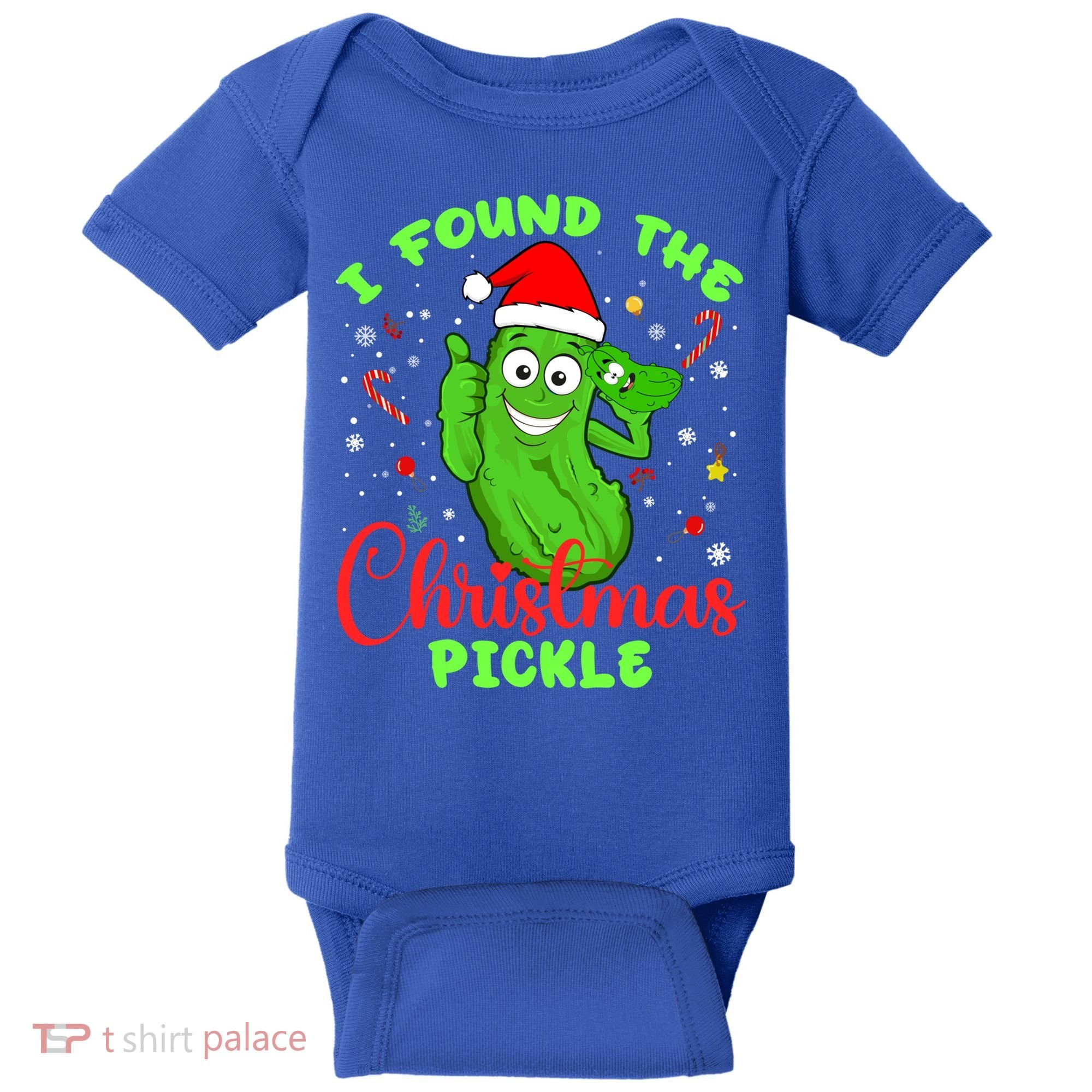 I Found The Christmas Pickle Funny Xmas Party Gift Baby Bodysuit
