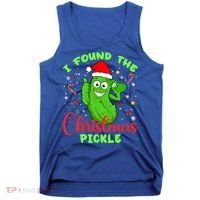 I Found The Christmas Pickle Funny Xmas Party Gift Tank Top thumb 0