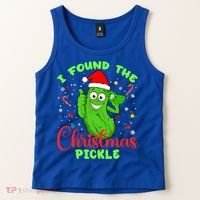 I Found The Christmas Pickle Funny Xmas Party Gift Tank Top thumb 2