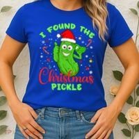 I Found The Christmas Pickle Funny Xmas Party Gift Women's T-Shirt thumb 2