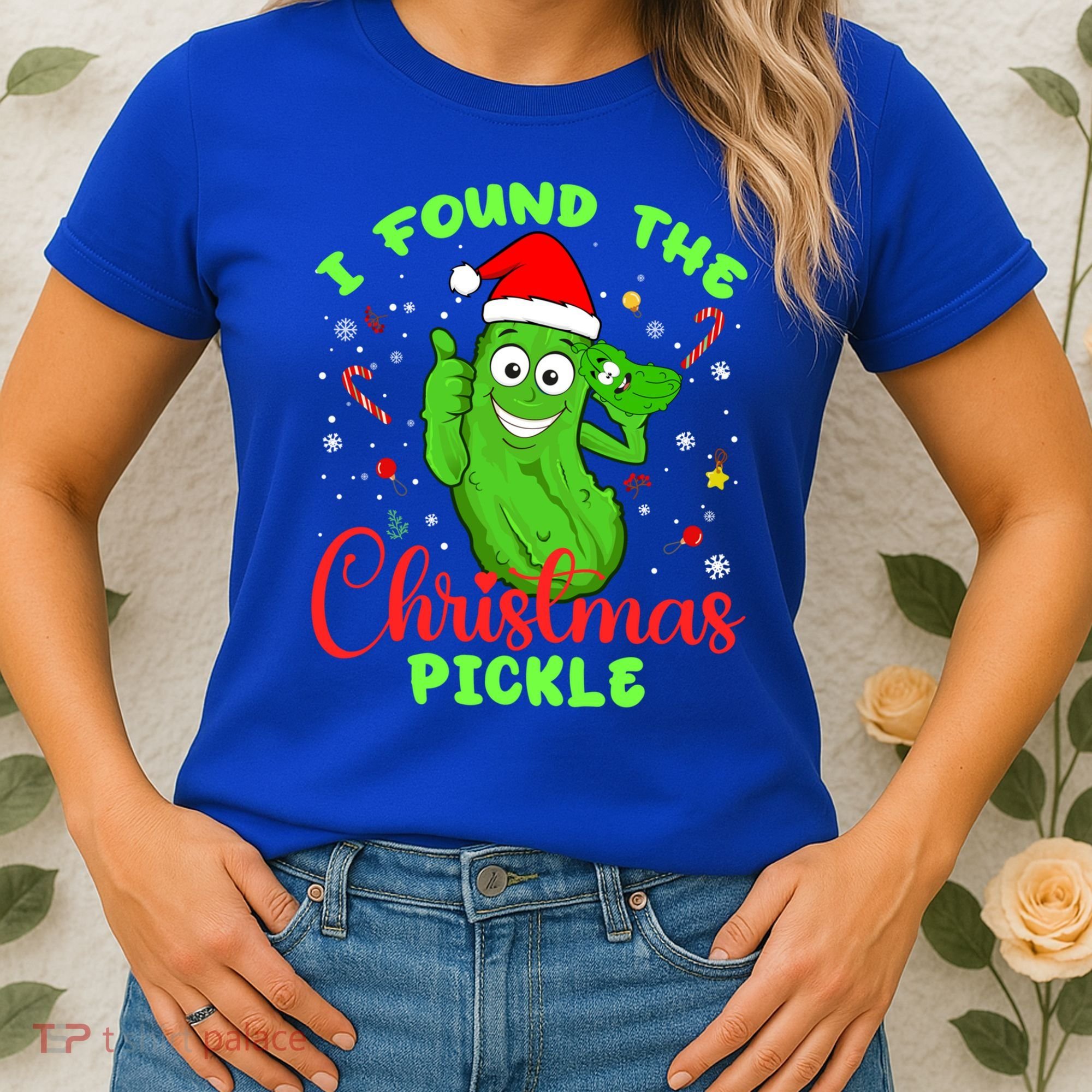 I Found The Christmas Pickle Funny Xmas Party Gift Women's T-Shirt