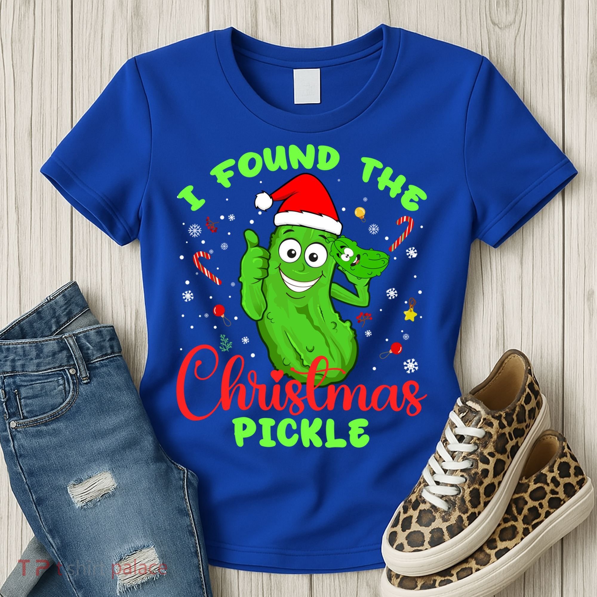 I Found The Christmas Pickle Funny Xmas Party Gift Women's T-Shirt