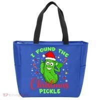 I Found The Christmas Pickle Funny Xmas Party Gift Tote Bag thumb 0