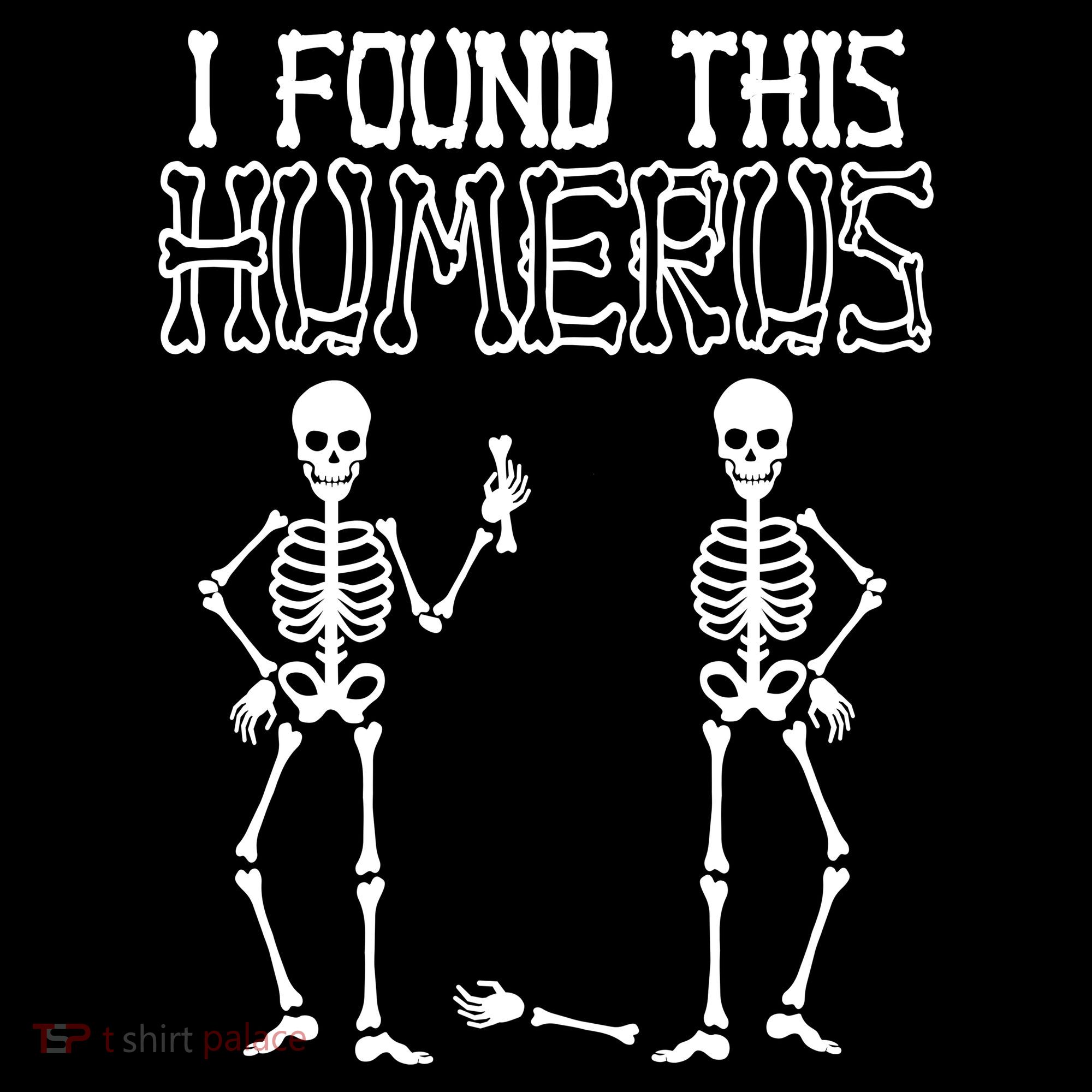 I Found This Humerus Funny Skeleton USA-Made Doggie Bandana