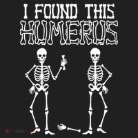 I Found This Humerus Funny Skeleton Golf Towel thumb 3