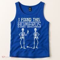 I Found This Humerus Funny Skeleton Tank Top thumb 2