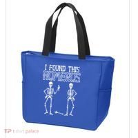 I Found This Humerus Funny Skeleton Tote Bag thumb 3