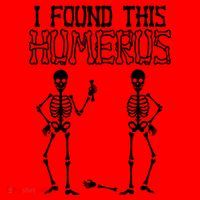 I Found This Humerus Funny Skeleton Santa Hat thumb 1
