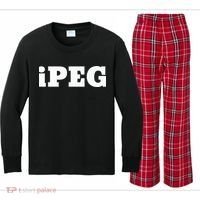 Ipeg For Those That Like To Peg And Love Pegging Kids Long Sleeve Plaid Pajama Set thumb 0
