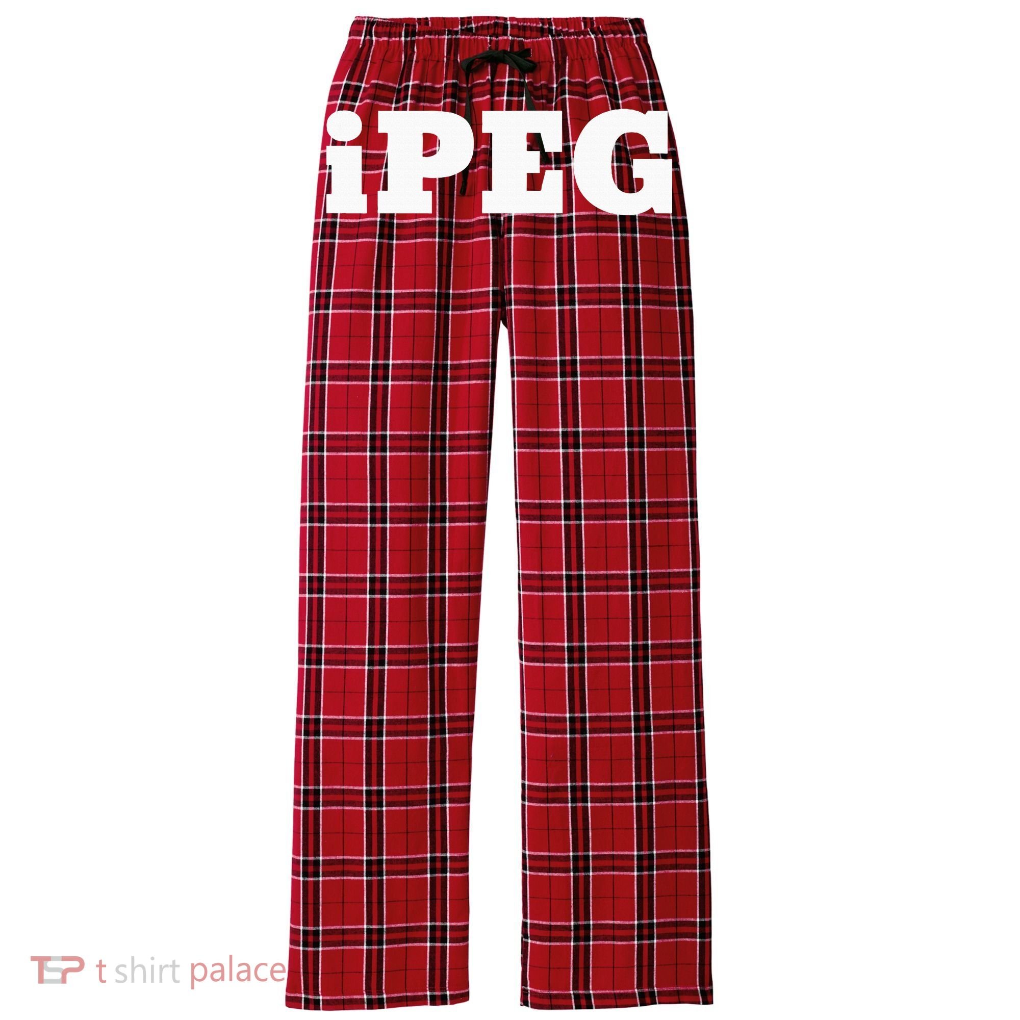 Ipeg For Those That Like To Peg And Love Pegging Women's Flannel Plaid Pajama Pants