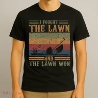 I fought the lawn and the lawn won T-Shirt thumb 3