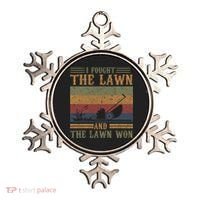 I fought the lawn and the lawn won Ornament thumb 0