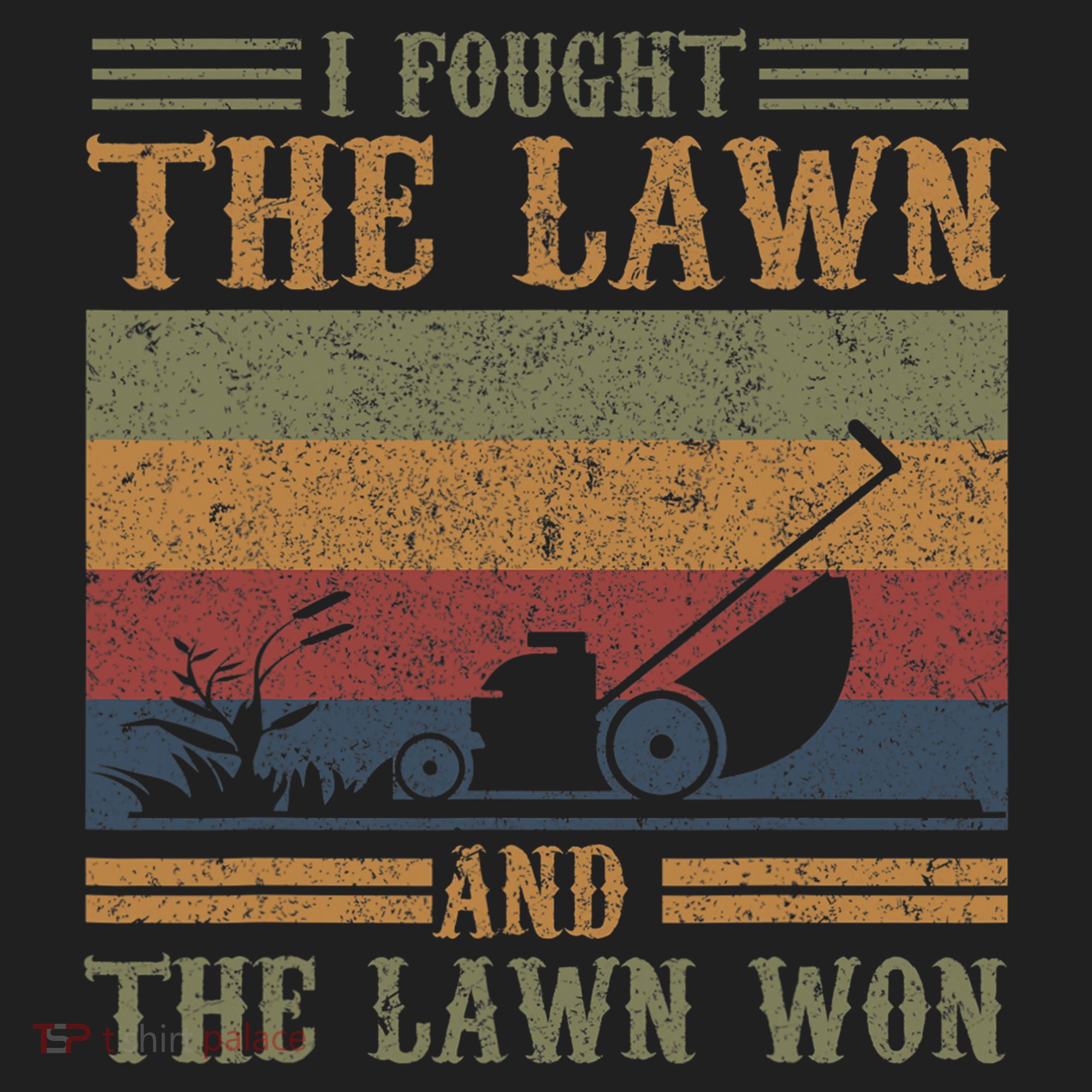 I fought the lawn and the lawn won Golf Towel