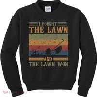 I fought the lawn and the lawn won Kids Sweatshirt thumb 0