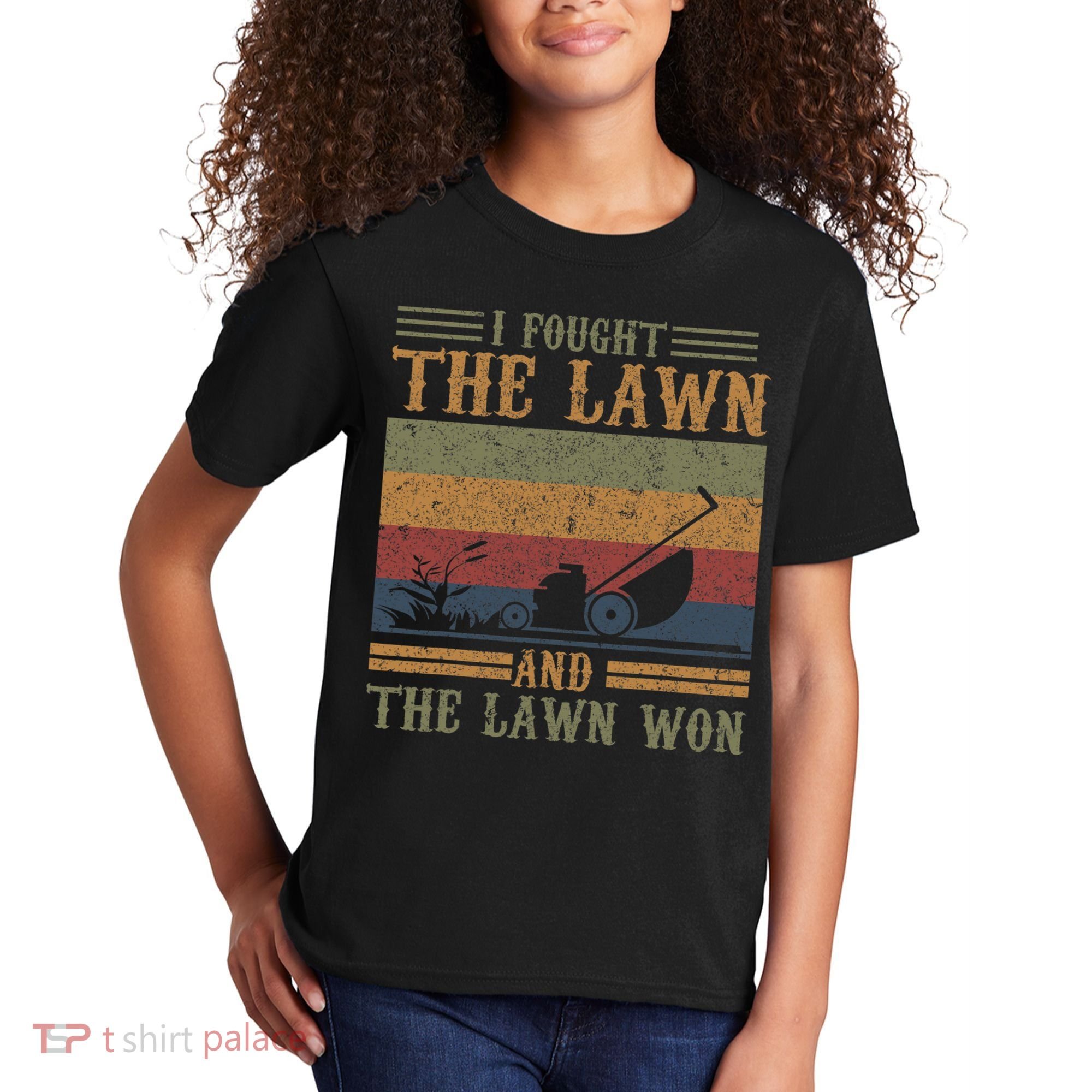 I fought the lawn and the lawn won Kids T-Shirt