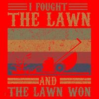 I fought the lawn and the lawn won Santa Hat thumb 1
