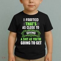 I Farted That's As Close To Giving A Shit Toddler T-Shirt thumb 2