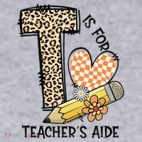 Is For Teacher’S Aide Back To First Day Of School Leopard Women's Sweatshirt thumb 2