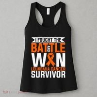 I Fought The Battle And Win Leukemia Cancer Survivor Women's Tank Top thumb 3