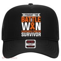 I Fought The Battle And Win Leukemia Cancer Survivor Hat thumb 0