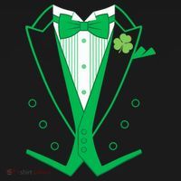 Irish Formal Tuxedo St. Patrick's Day Doggie Tank thumb 4