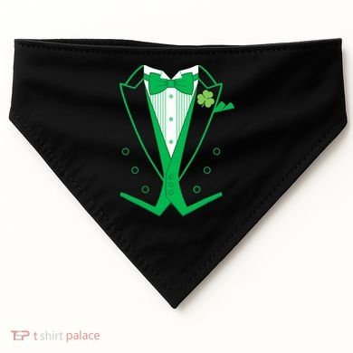 Irish Formal Tuxedo St. Patrick's Day USA-Made Doggie Bandana
