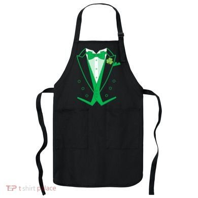 Irish Formal Tuxedo St. Patrick's Day Apron