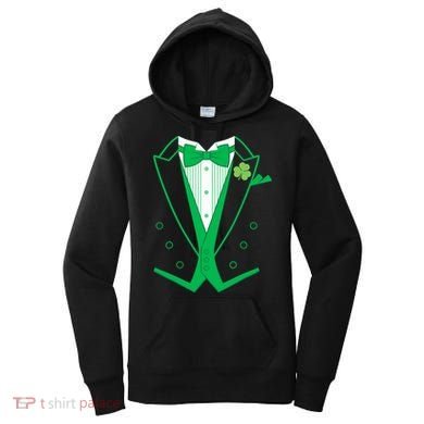Irish Formal Tuxedo St. Patrick's Day Women's Hoodie