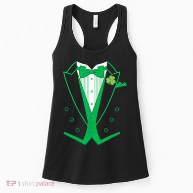 Irish Formal Tuxedo St. Patrick's Day Women's Tank Top