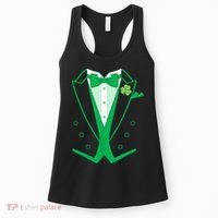 Irish Formal Tuxedo St. Patrick's Day Women's Tank Top thumb 0