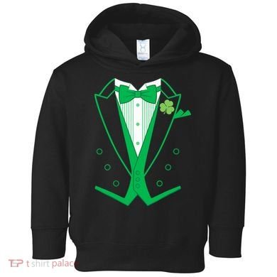 Irish Formal Tuxedo St. Patrick's Day Toddler Hoodie