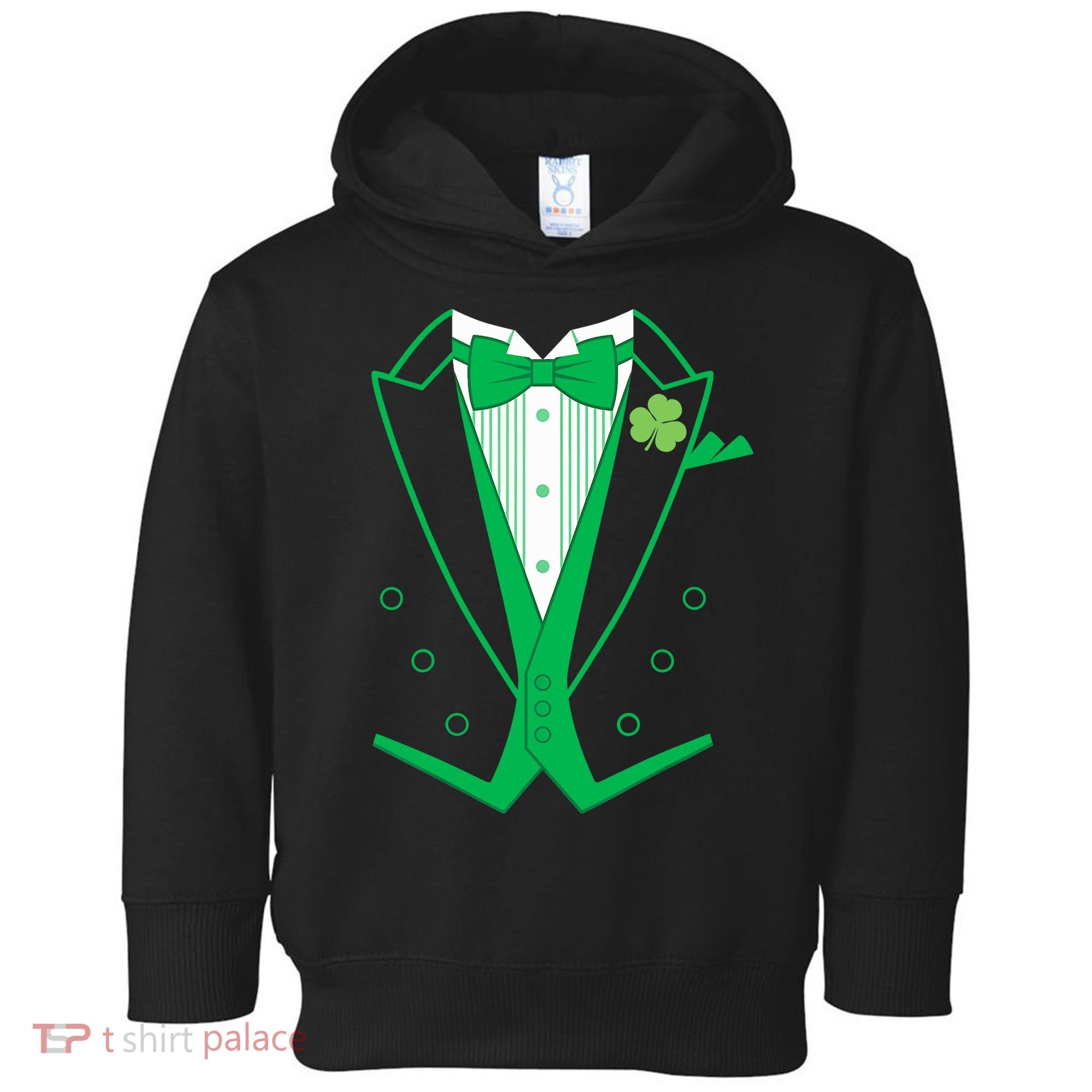 Irish Formal Tuxedo St. Patrick's Day Toddler Hoodie
