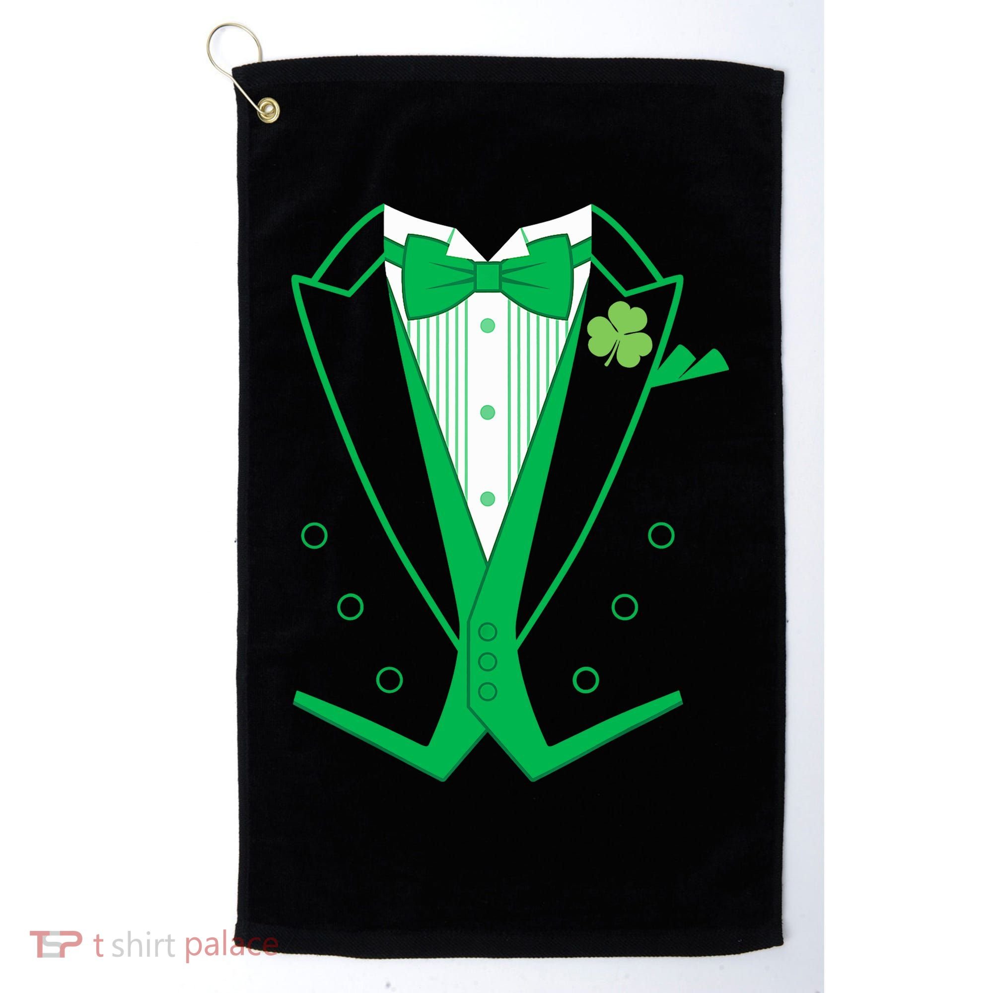 Irish Formal Tuxedo St. Patrick's Day Golf Towel