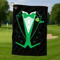 Irish Formal Tuxedo St. Patrick's Day Golf Towel thumb 1