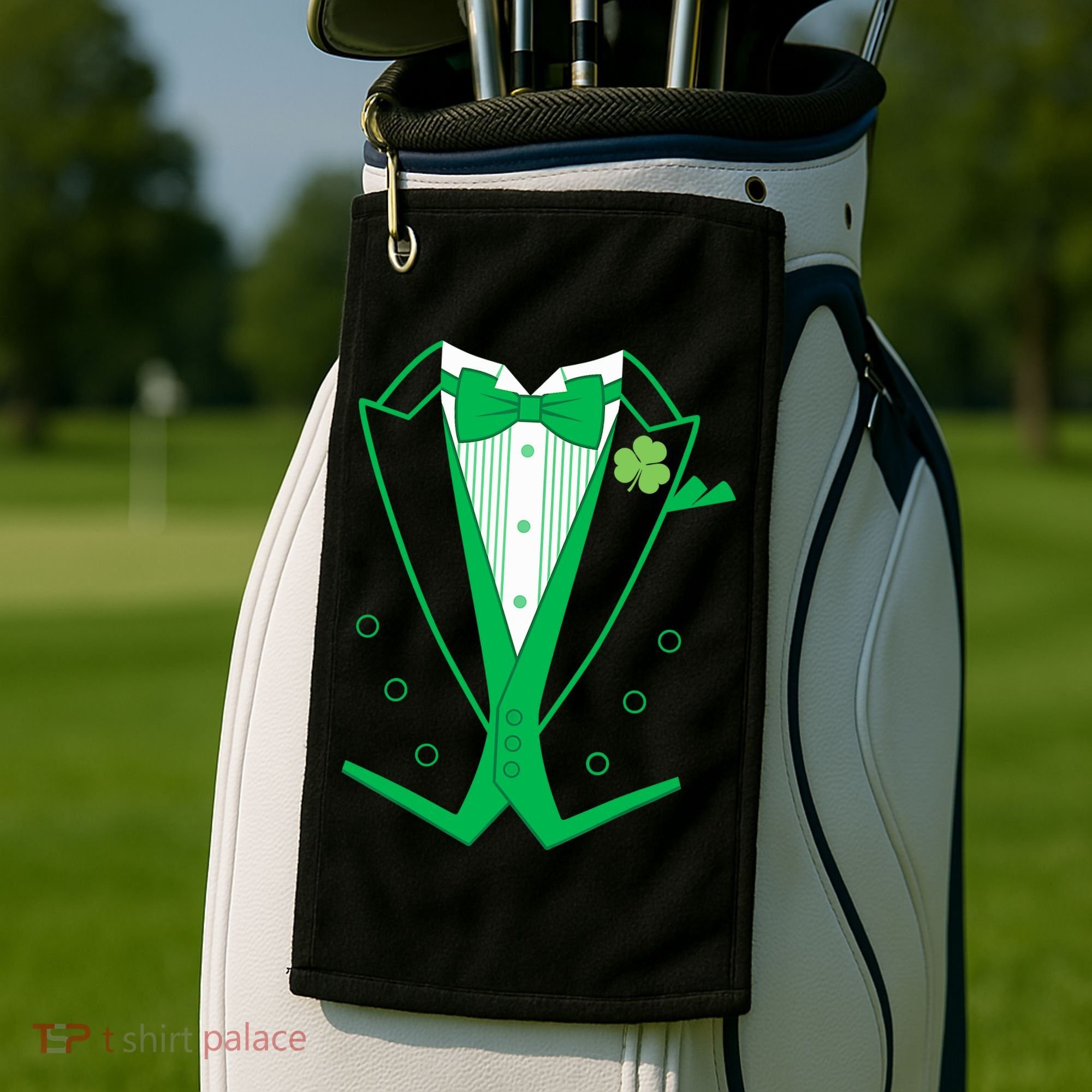 Irish Formal Tuxedo St. Patrick's Day Golf Towel