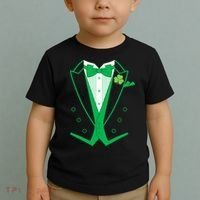 Irish Formal Tuxedo St. Patrick's Day Toddler T-Shirt thumb 2