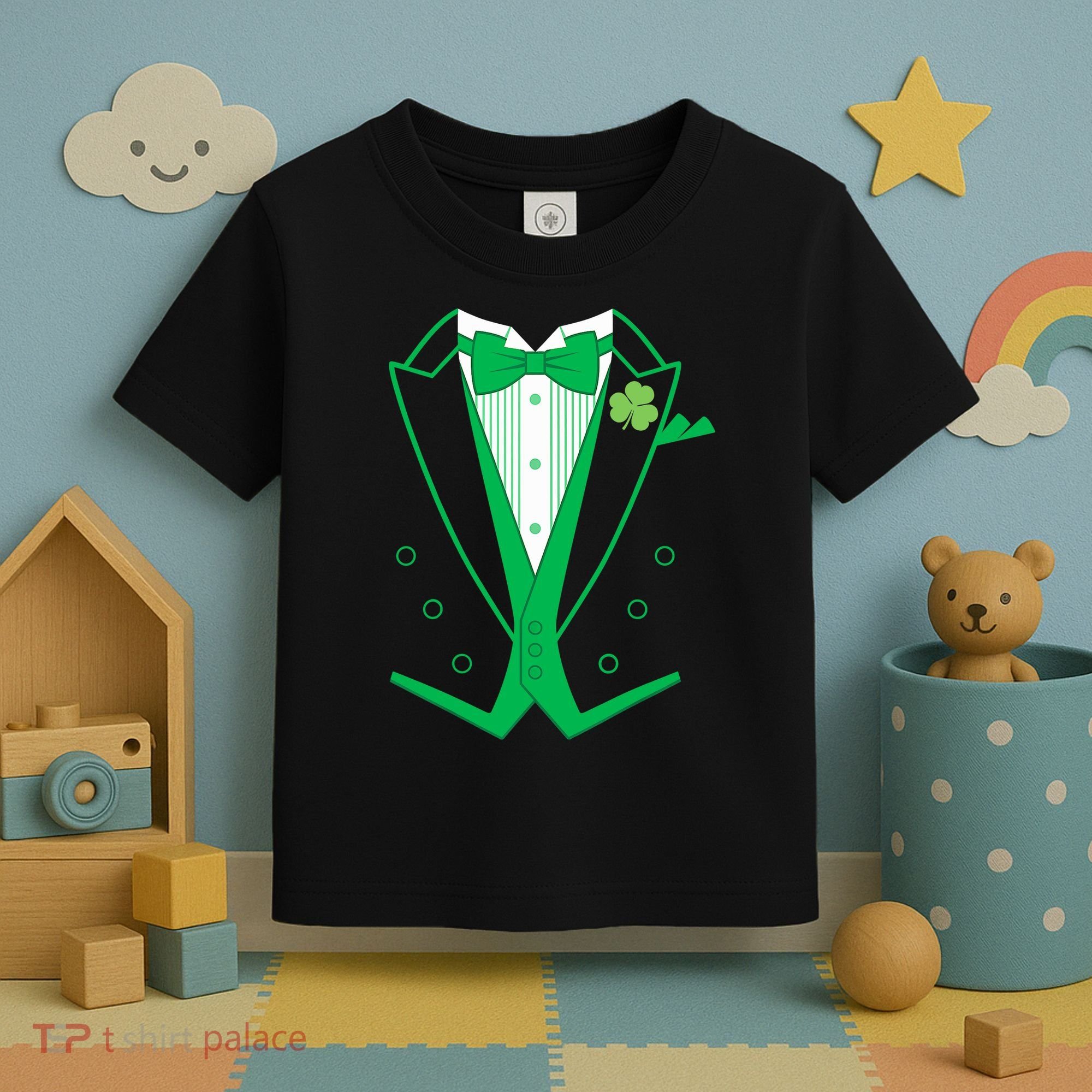 Irish Formal Tuxedo St. Patrick's Day Toddler T-Shirt