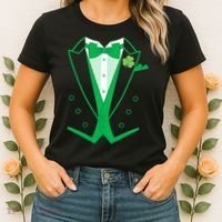 Irish Formal Tuxedo St. Patrick's Day Women's T-Shirt thumb 2