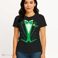 Irish Formal Tuxedo St. Patrick's Day Women's T-Shirt thumb 4