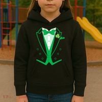 Irish Formal Tuxedo St. Patrick's Day Kids Hoodie thumb 3