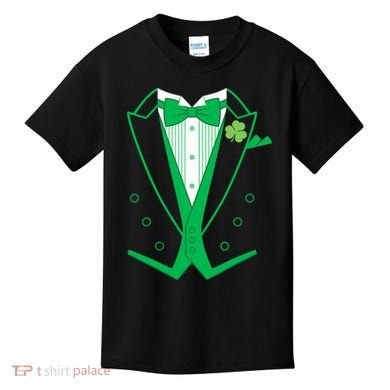 Irish Formal Tuxedo St. Patrick's Day Kids T-Shirt