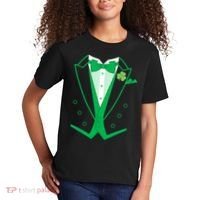 Irish Formal Tuxedo St. Patrick's Day Kids T-Shirt thumb 2