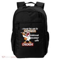 I Found The Key To Happiness, Surround Yourself With Chickens Backpack thumb 0
