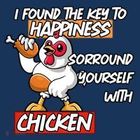 I Found The Key To Happiness, Surround Yourself With Chickens Women's Hoodie thumb 2
