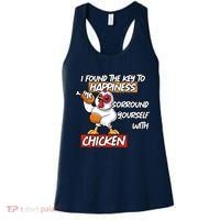 I Found The Key To Happiness, Surround Yourself With Chickens Women's Tank Top thumb 0